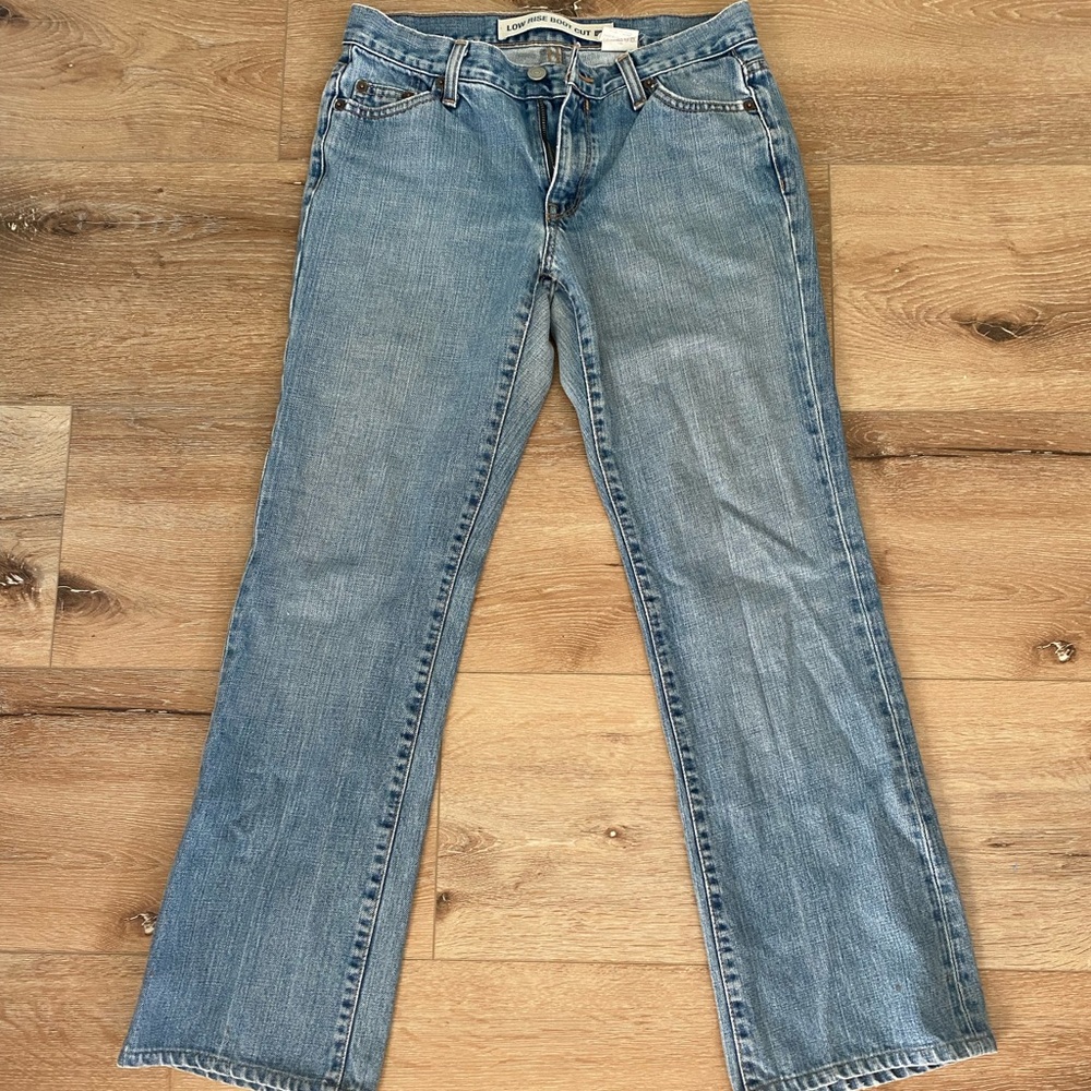 gap lowrise bootcut jeans